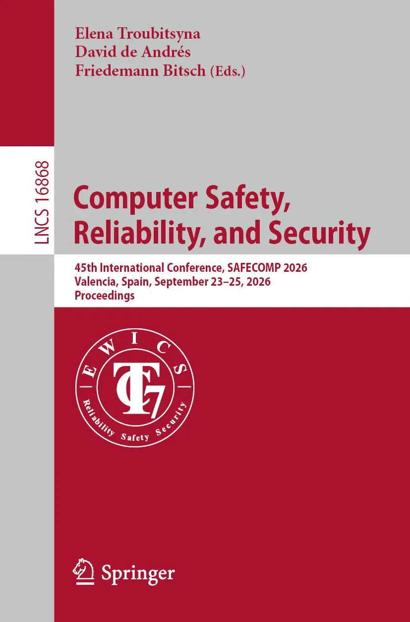 Cover: Computer Safety, Reliability, and Security (E-Book) von Elena Troubitsyna