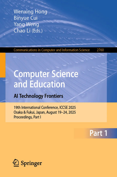 Computer Science and Education. AI Technology Frontiers