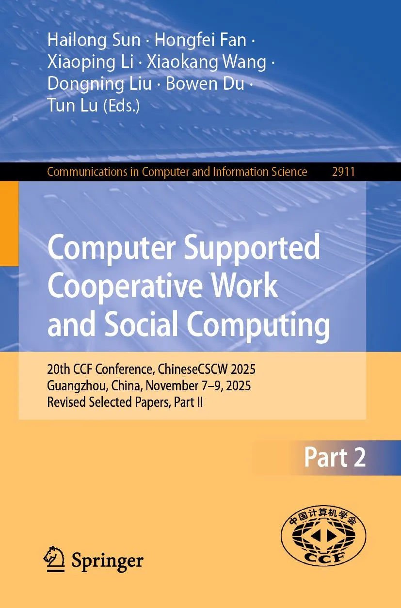 Cover: Computer Supported Cooperative Work and Social Computing (E-Book) von Hailong Sun