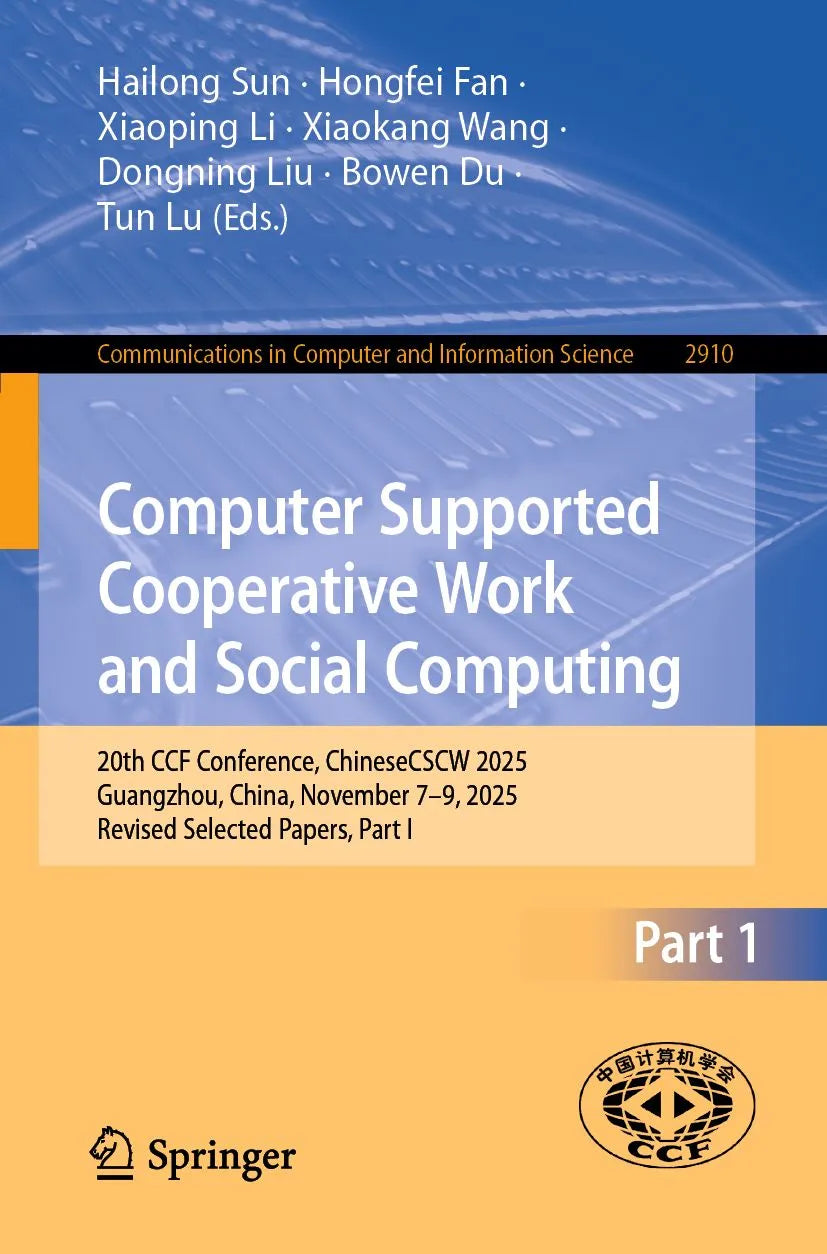 Cover: Computer Supported Cooperative Work and Social Computing (E-Book) von Hailong Sun