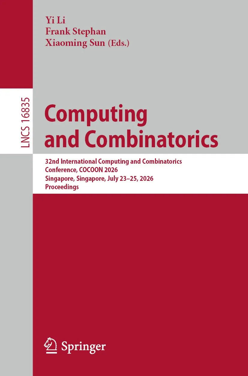 Cover: Computing and Combinatorics (E-Book) von Yi Li