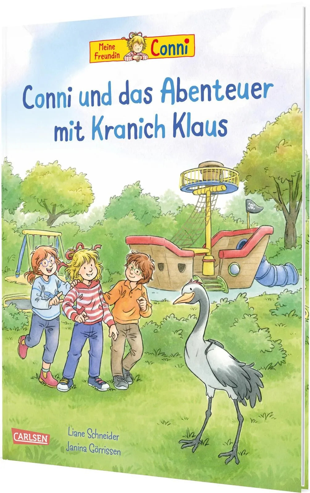 Cover: Conni-Bilderbücher: Conni und das Abenteuer mit Kranich Klaus (Hardcover) von Liane Schneider