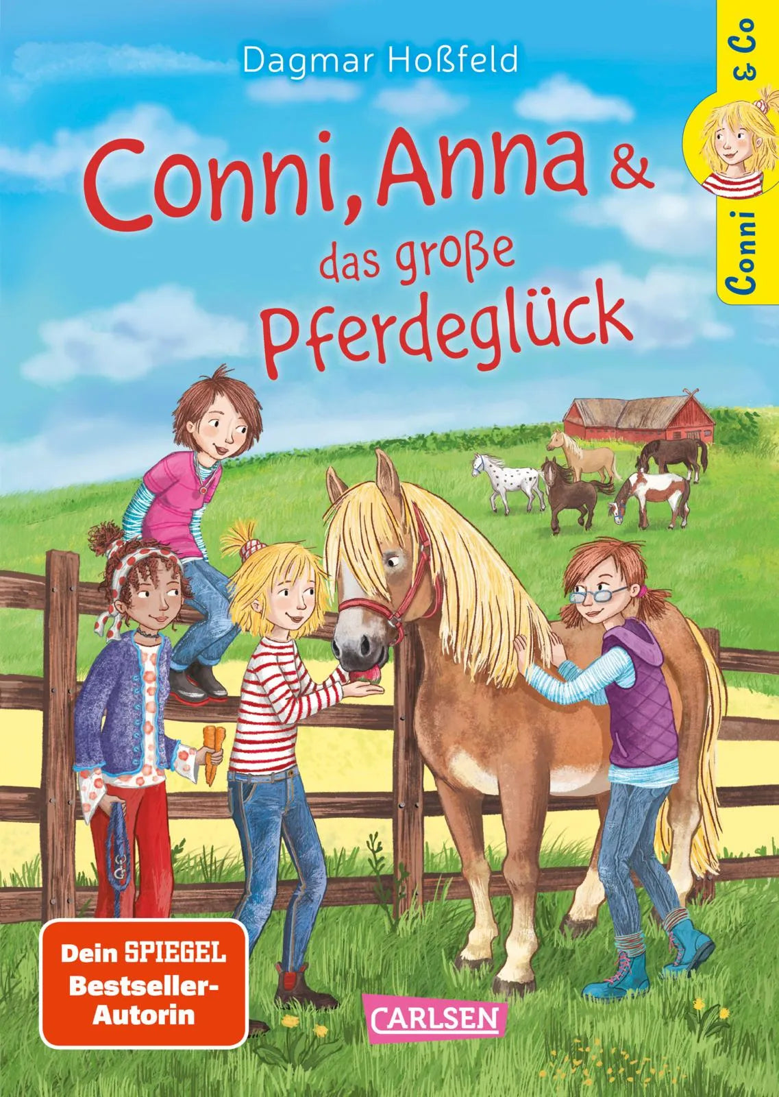Buchcover von 'Conni & Co 18: Conni, Anna und das große Pferdeglück' - Gebundene Ausgabe von Dagmar Hoßfeld