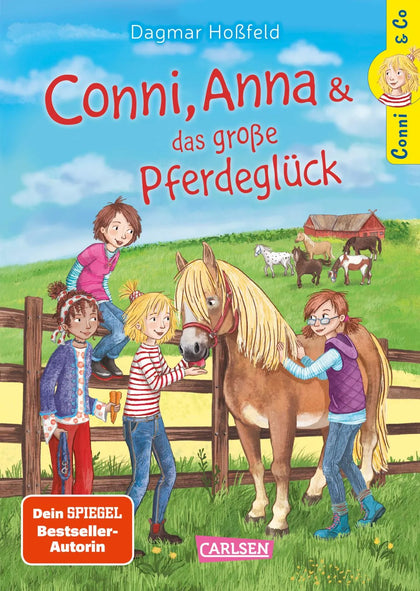 Buchcover von 'Conni &amp; Co 18: Conni, Anna und das große Pferdeglück' - Gebundene Ausgabe von Dagmar Hoßfeld