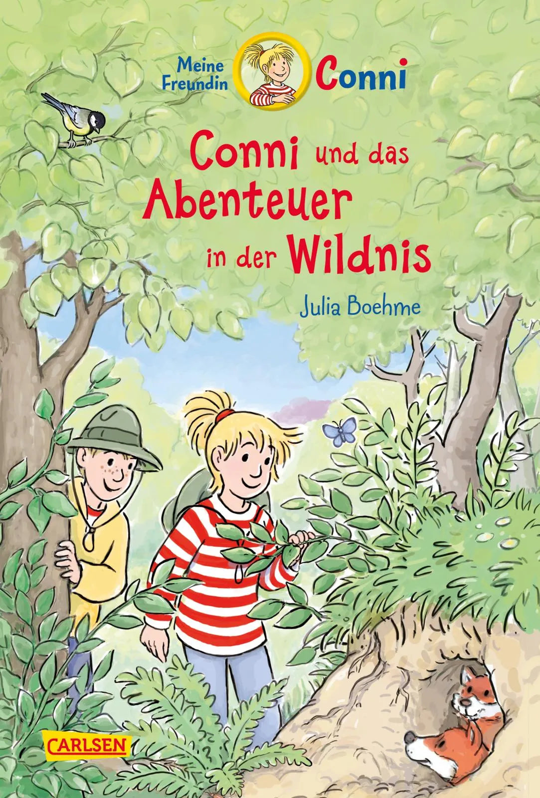 Buchcover von 'Conni Erzählbände 43: Conni und das Abenteuer in der Wildnis' - Gebundene Ausgabe von Julia Boehme