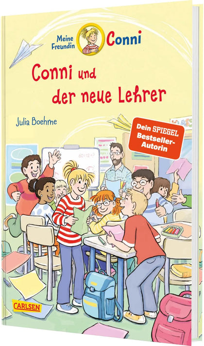 Buchcover von 'Conni Erzählbände 46: Conni und der neue Lehrer' - Gebundene Ausgabe von Julia Boehme