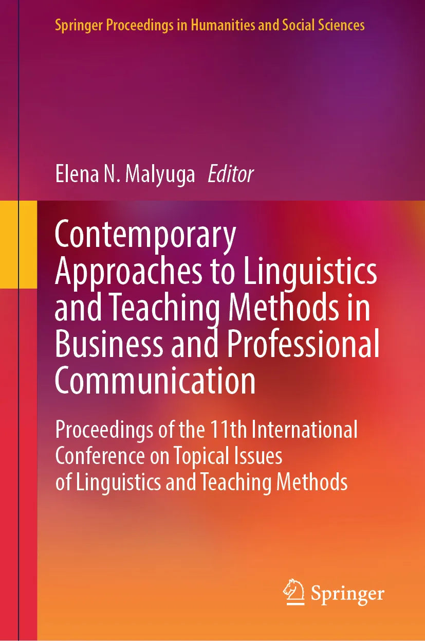 Cover: Contemporary Approaches to Linguistics and Teaching Methods in Business and Professional Communication (E-Book)