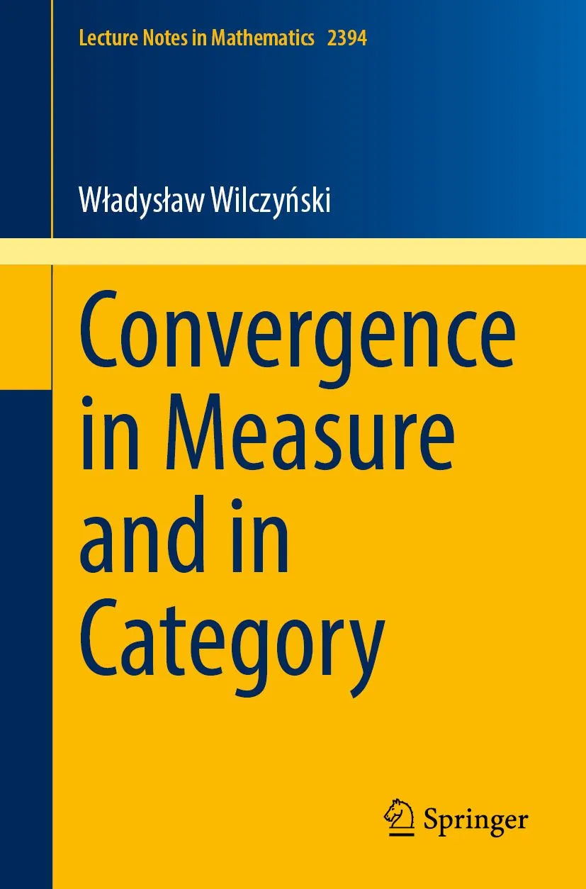 Cover: Convergence in Measure and in Category (E-Book) von Wladyslaw Wilczynski
