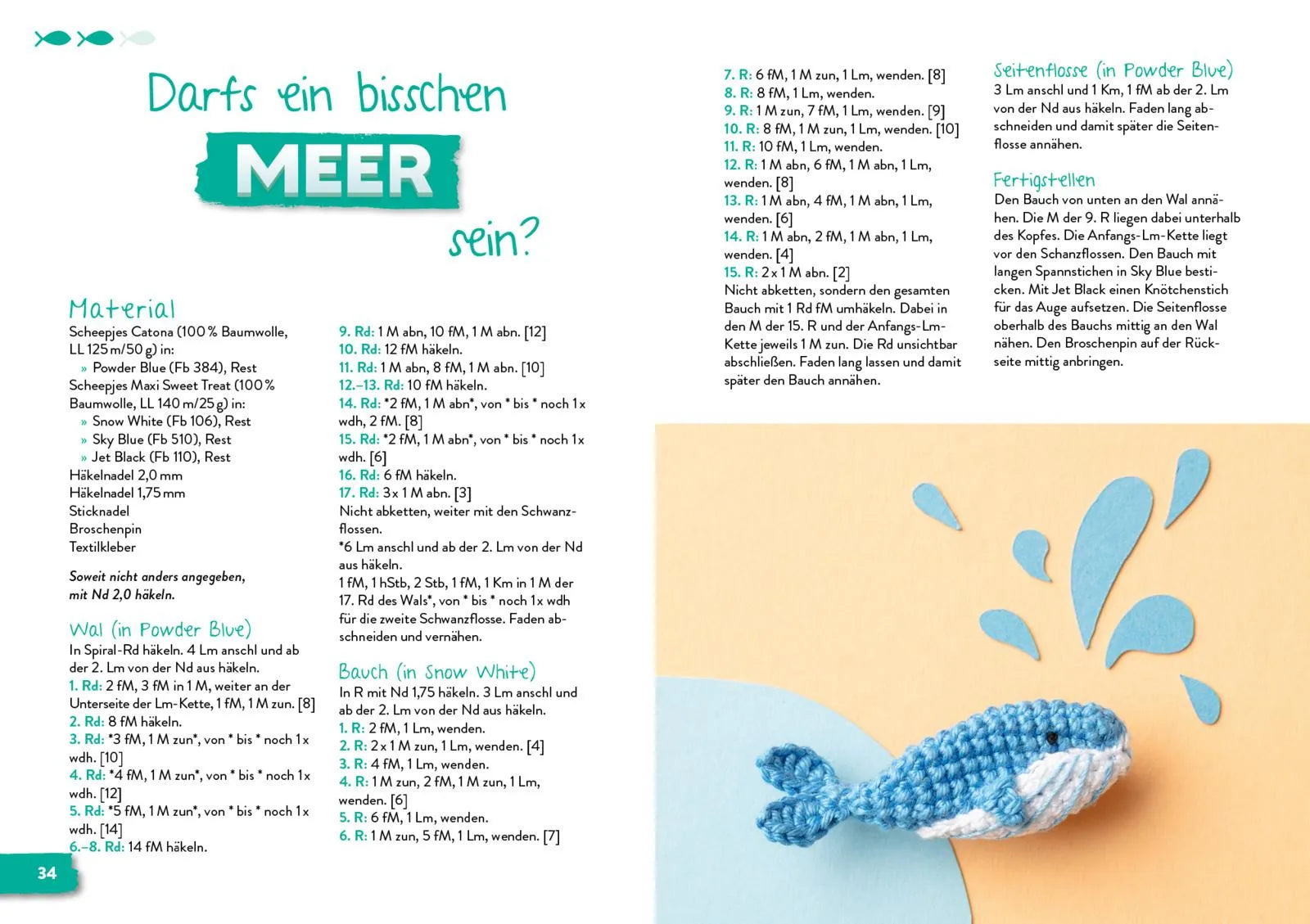 Innenansicht von 'Coole Mini-Amigurumi zum Anstecken' - Taschenbuch