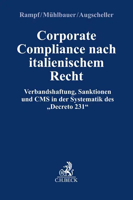 Buchcover von 'Corporate Compliance nach Italienischem Recht' - Taschenbuch von Marco Rampf