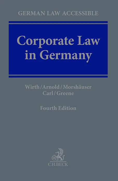 Buchcover von 'Corporate Law in Germany' - Gebundene Ausgabe von Gerhard Wirth