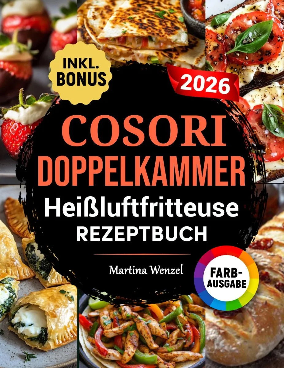 Cover: COSORI DOPPELKAMMER Heißluftfritteuse Rezeptbuch (E-Book) von Martina Wenzel