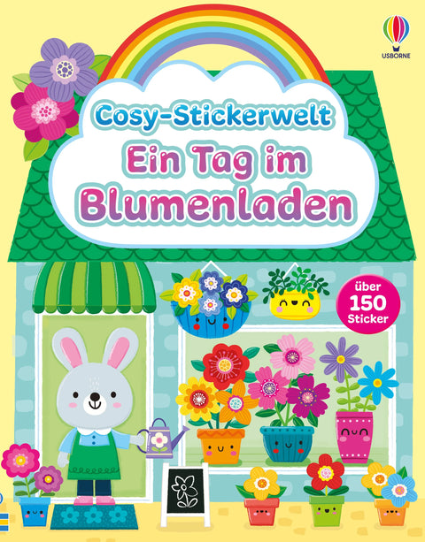 Cosy-Stickerwelt: Ein Tag im Blumenladen