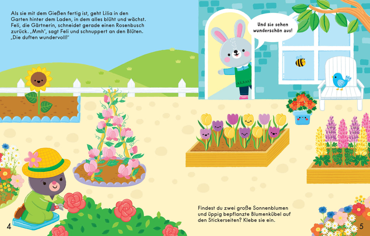 Detailansicht: Cosy-Stickerwelt: Ein Tag im Blumenladen (Taschenbuch)