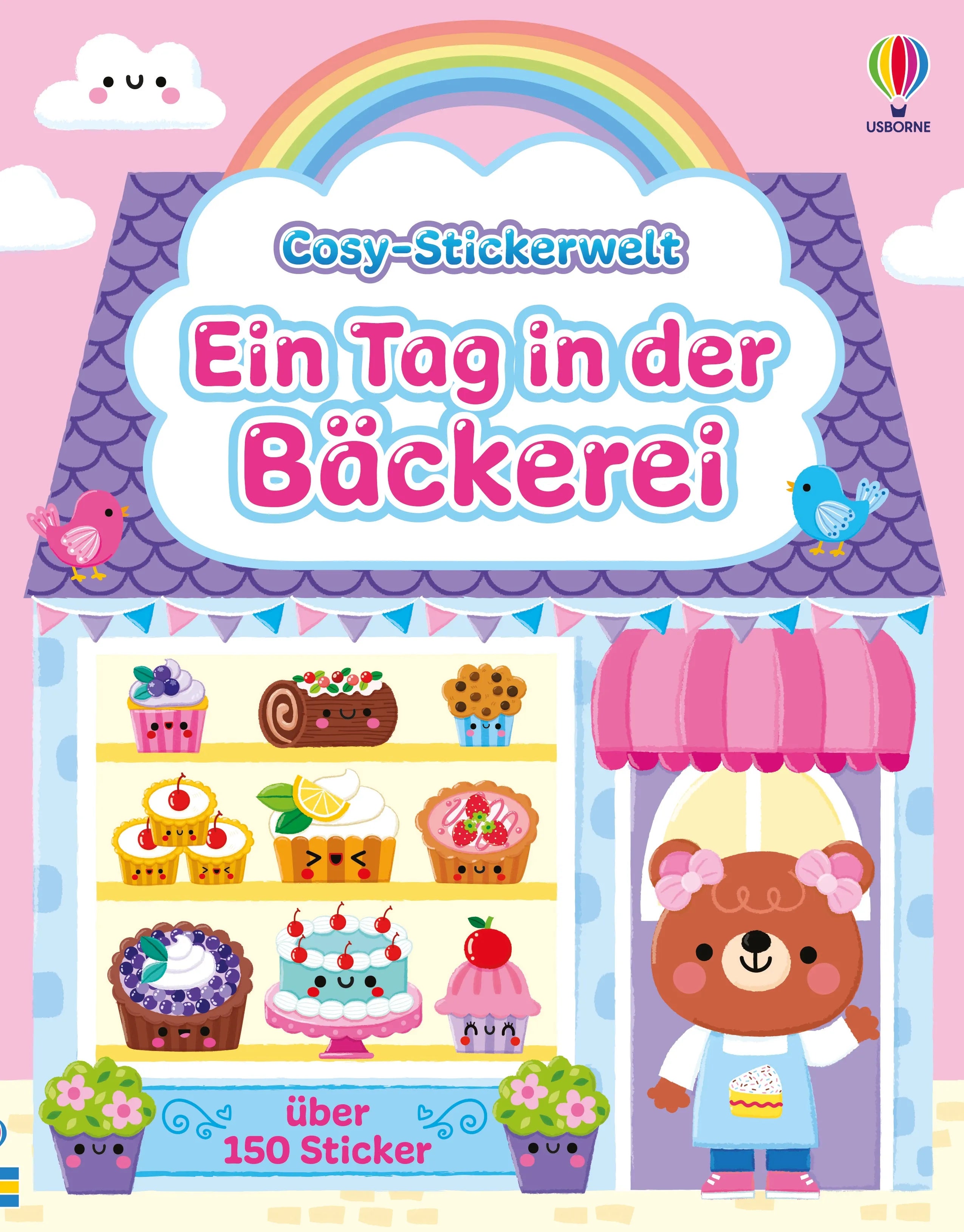 Cover: Cosy-Stickerwelt: Ein Tag in der Bäckerei (Taschenbuch) von Lesley Sims