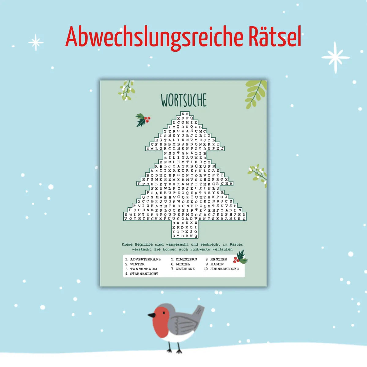 Detailansicht: Cosy Winter Garden Adventskalender (Hardcover)