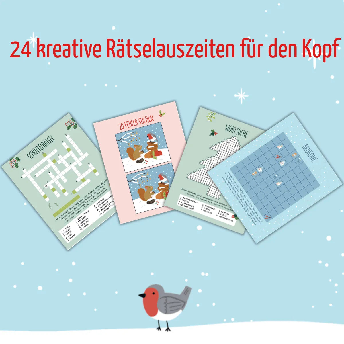 Detailansicht: Cosy Winter Garden Adventskalender (Hardcover)