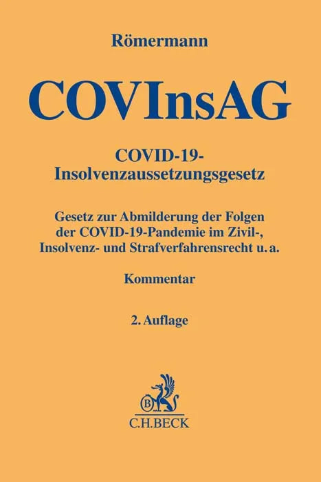 Buchcover von 'COVInsAG' - Gebundene Ausgabe von Volker Römermann