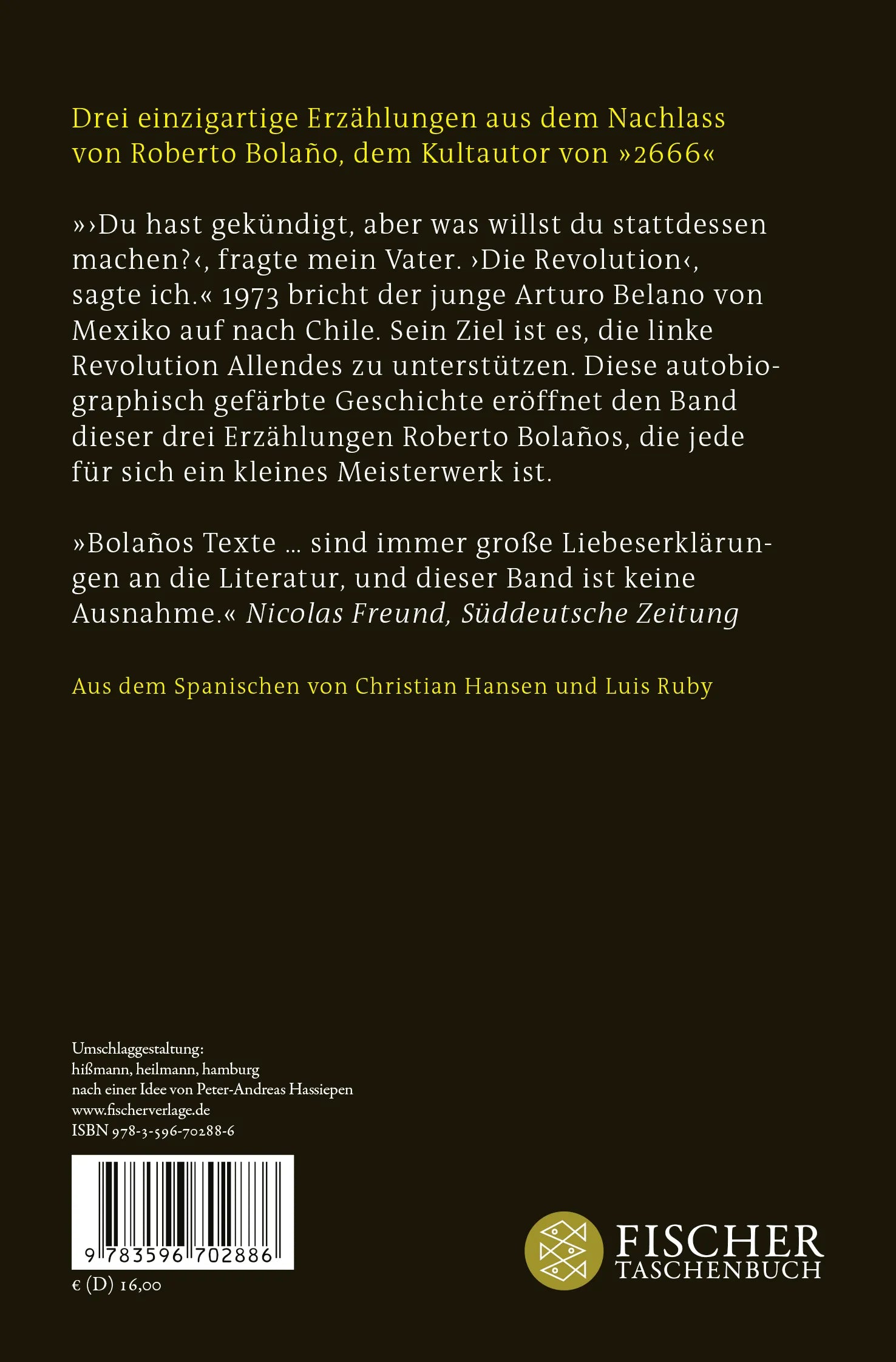 Buchrückseite von 'Cowboygräber' mit Klappentext - Taschenbuch