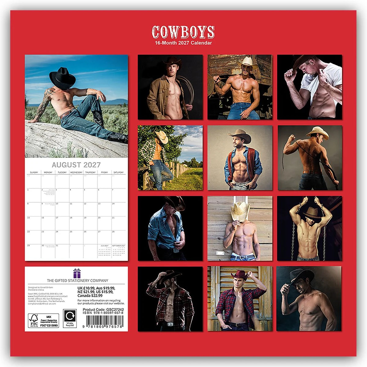 Cowboys 2027 – 16-Monatskalender – Ansicht