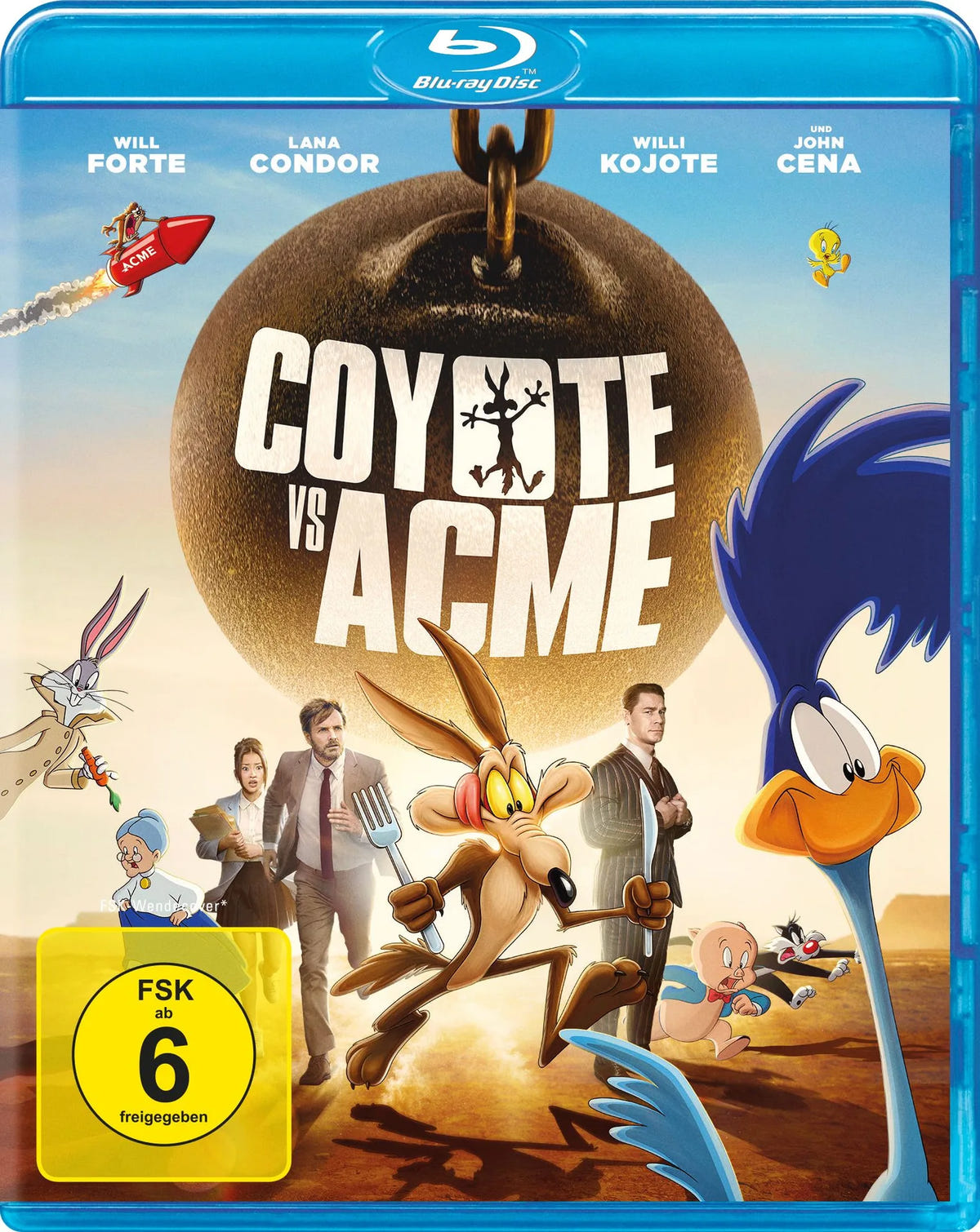 Blu-ray-Cover: Coyote vs. ACME. Regie: David Green