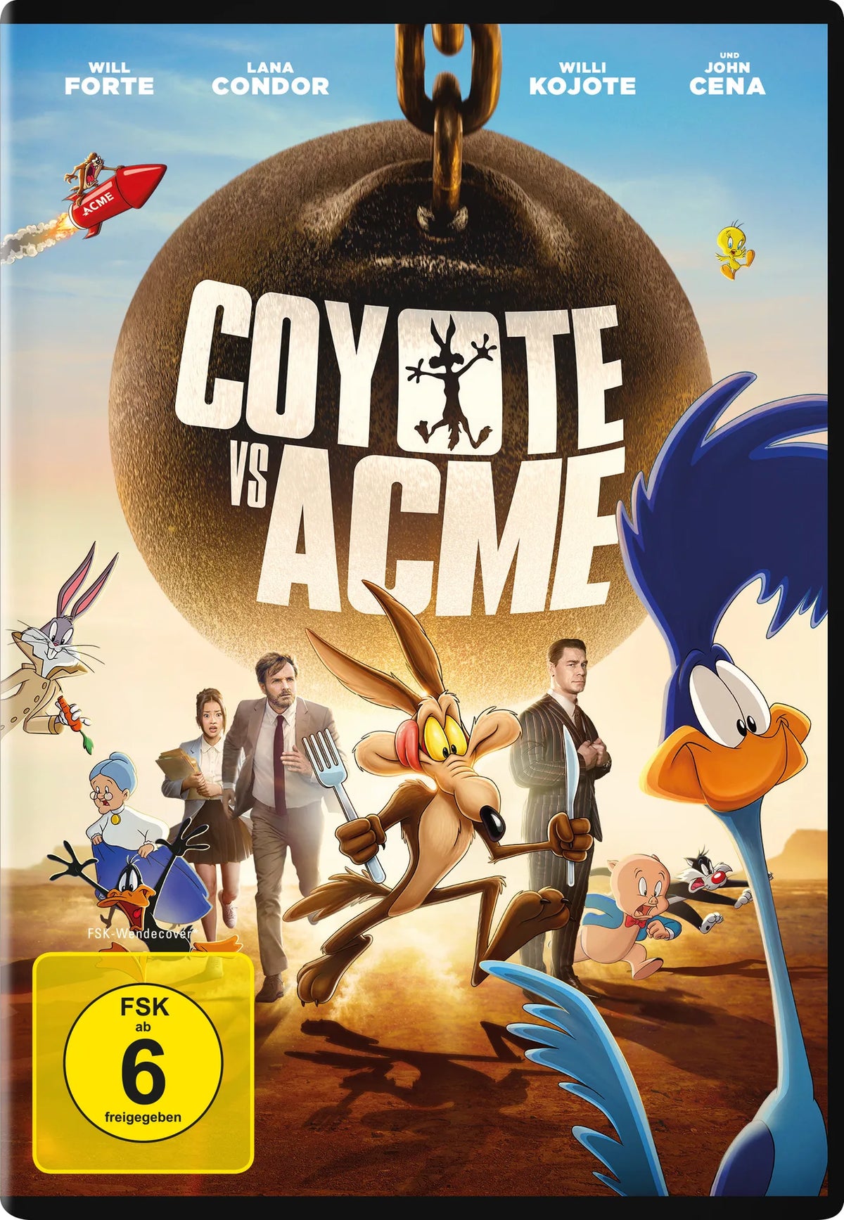 DVD-Cover: Coyote vs. ACME. Regie: David Green
