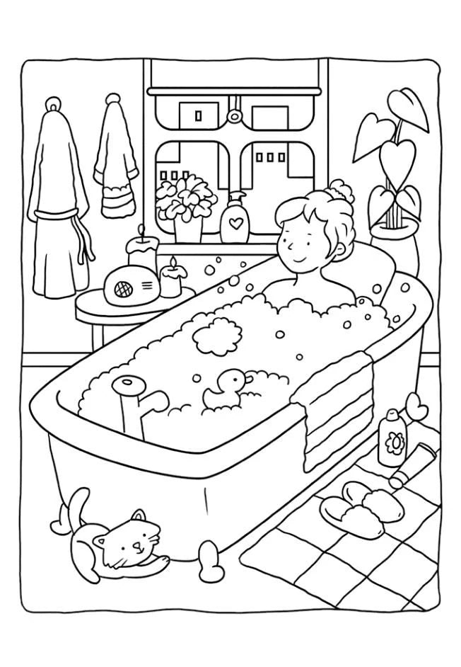 Cozy Girls Club: 40 hochwertige Karten | Entspannt Ausmalen, Gestalten, Verschenken oder Behalten – Ansicht