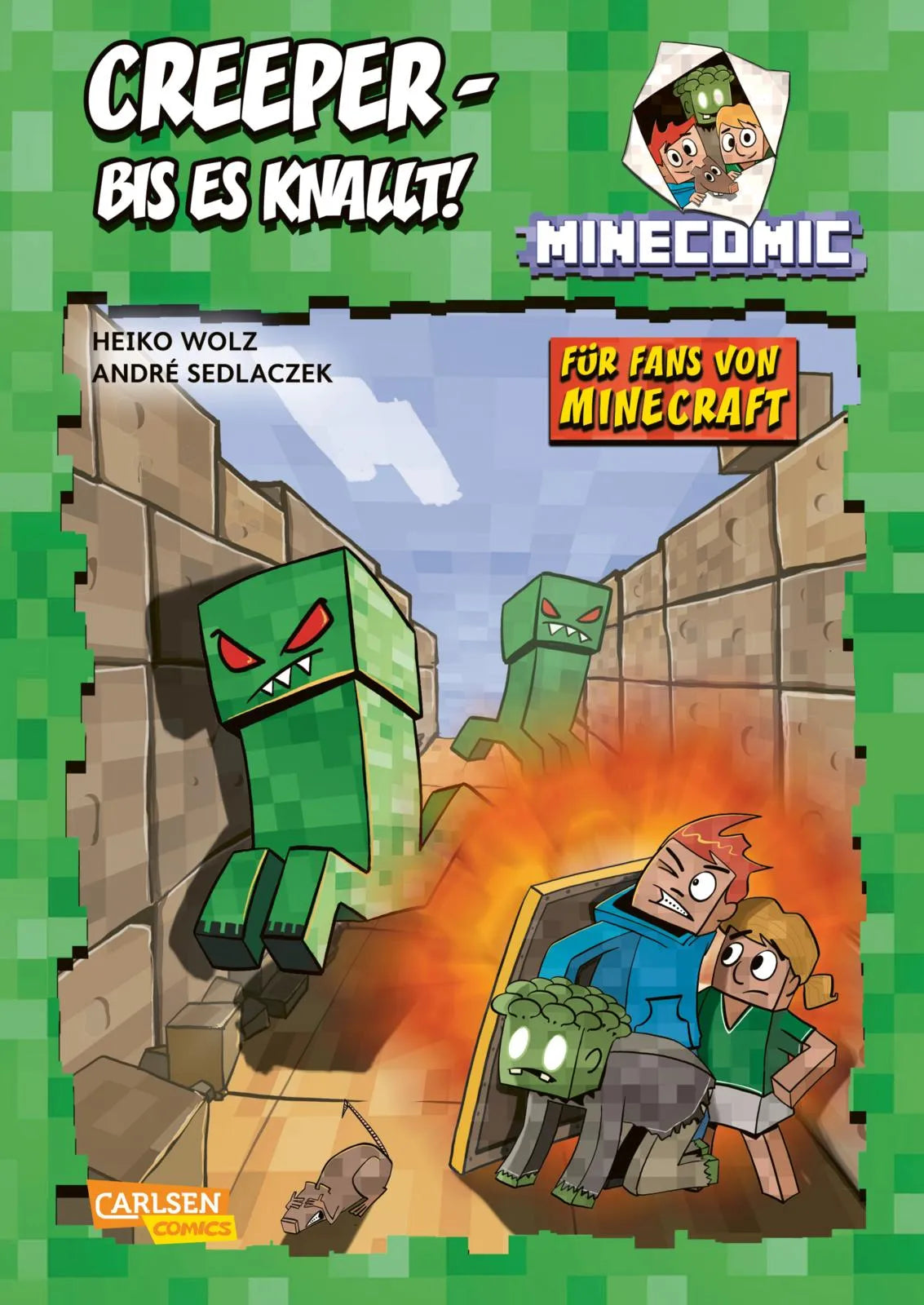 Buchcover von 'Creeper – bis es knallt! Für Fans von Minecraft' - Gebundene Ausgabe von Heiko Wolz