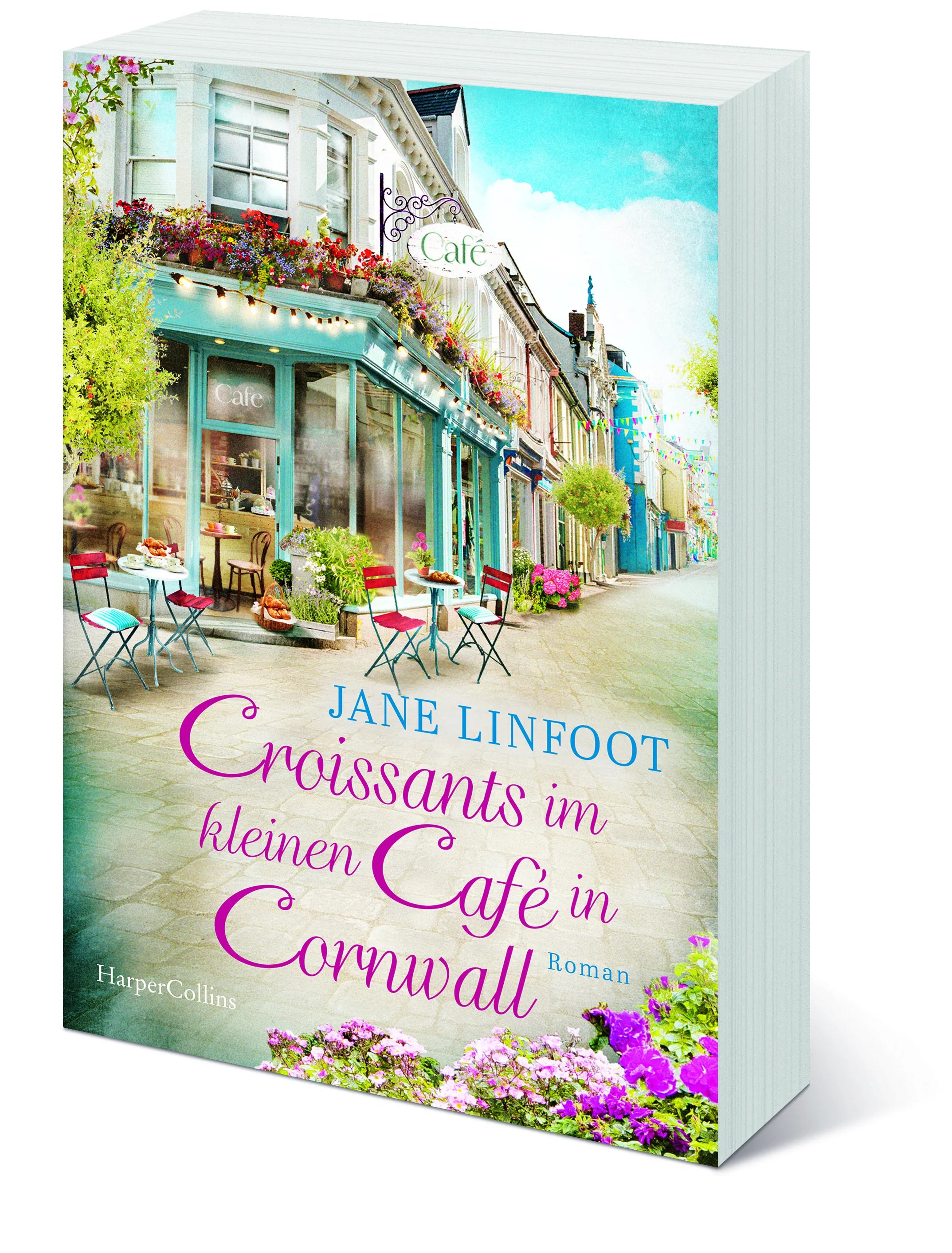 Jane Linfoot - Croissants im kleinen Café in Cornwall