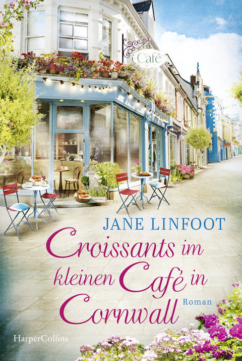 Croissants im kleinen Café in Cornwall