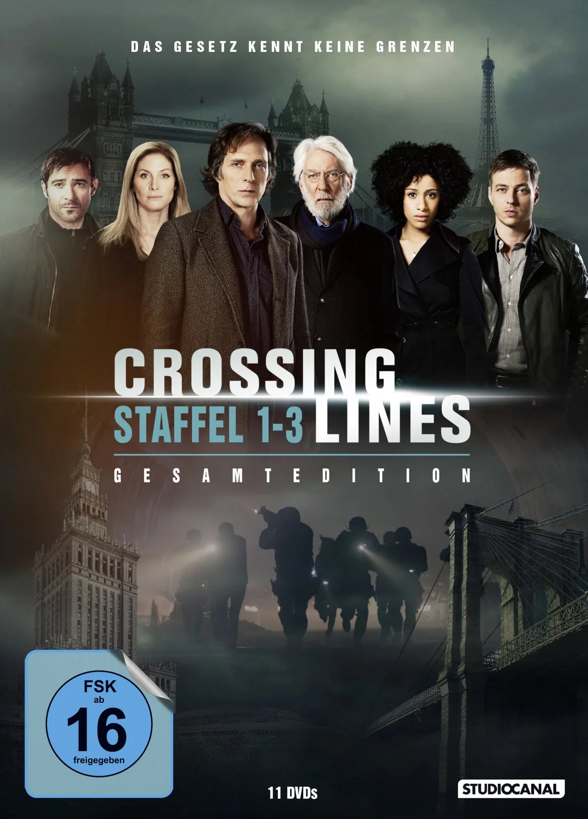 Crossing Lines - Staffel 1-3  [11 DVDs] - DVD