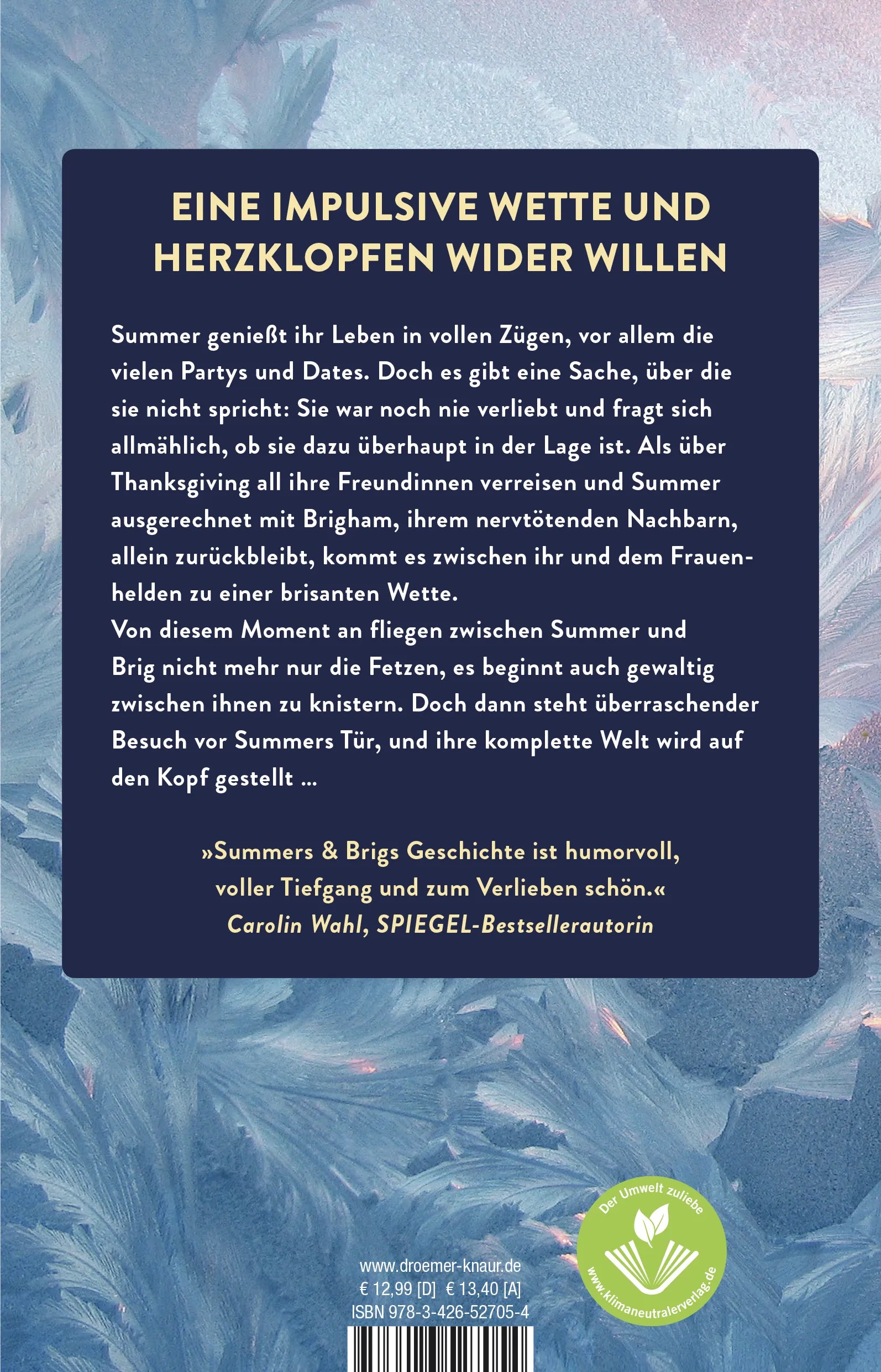 Buchrückseite von 'Crushing Colors' mit Klappentext - Paperback
