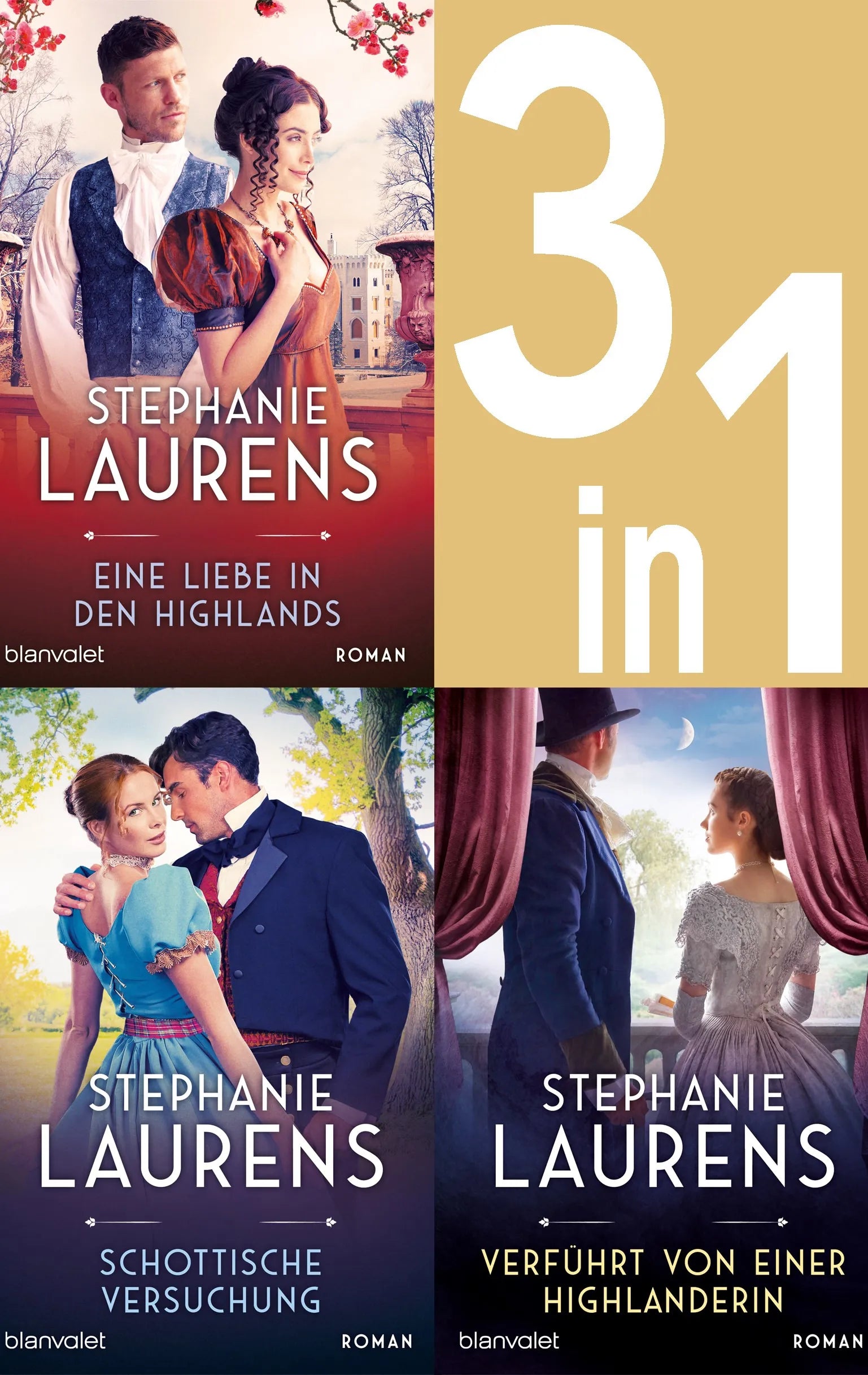 Cover: Cynster, eine neue Generation Band 1-3: - Eine Liebe in den Highlands / Schottische Versuchung / Verführt von einer Highlanderin (E-Book) von Stephanie Laurens