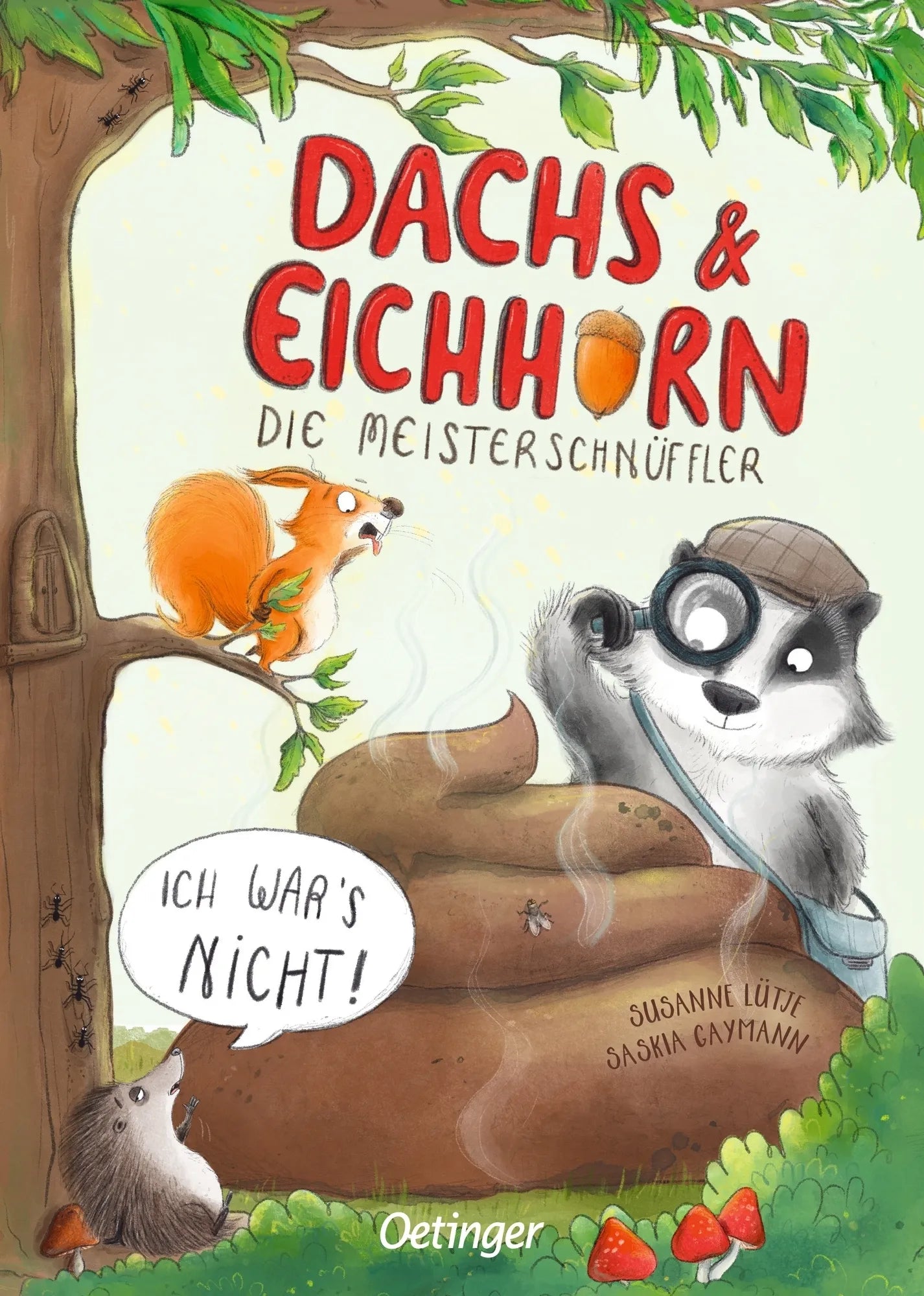 Buchcover von 'Dachs & Eichhorn. Die Meisterschnüffler' - Gebundene Ausgabe von Susanne Lütje