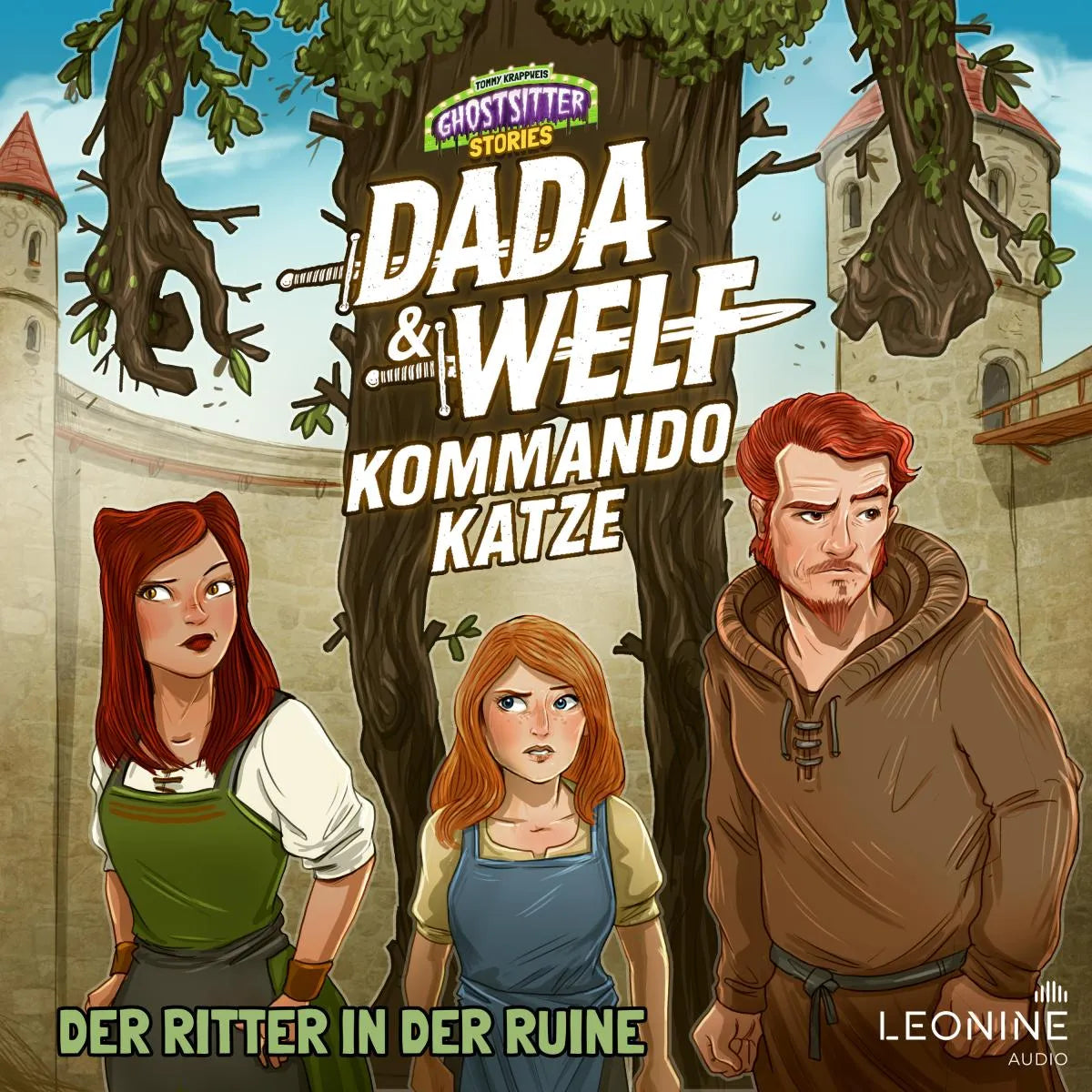 Cover: Dada & Welf - Kommando Katze. Folge 06: Der Ritter in der Ruine (Hörbuch Download) von Tommy Krappweis