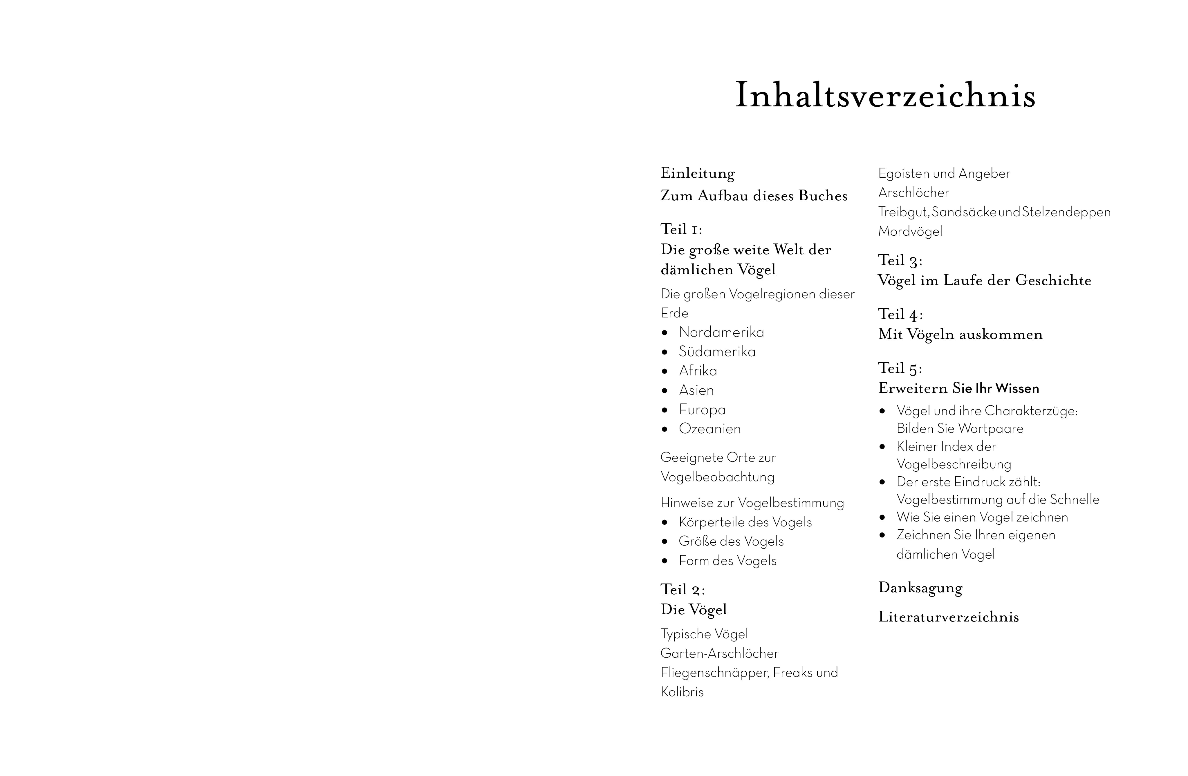 Innenansicht von 'Dämliche Vögel' - Taschenbuch