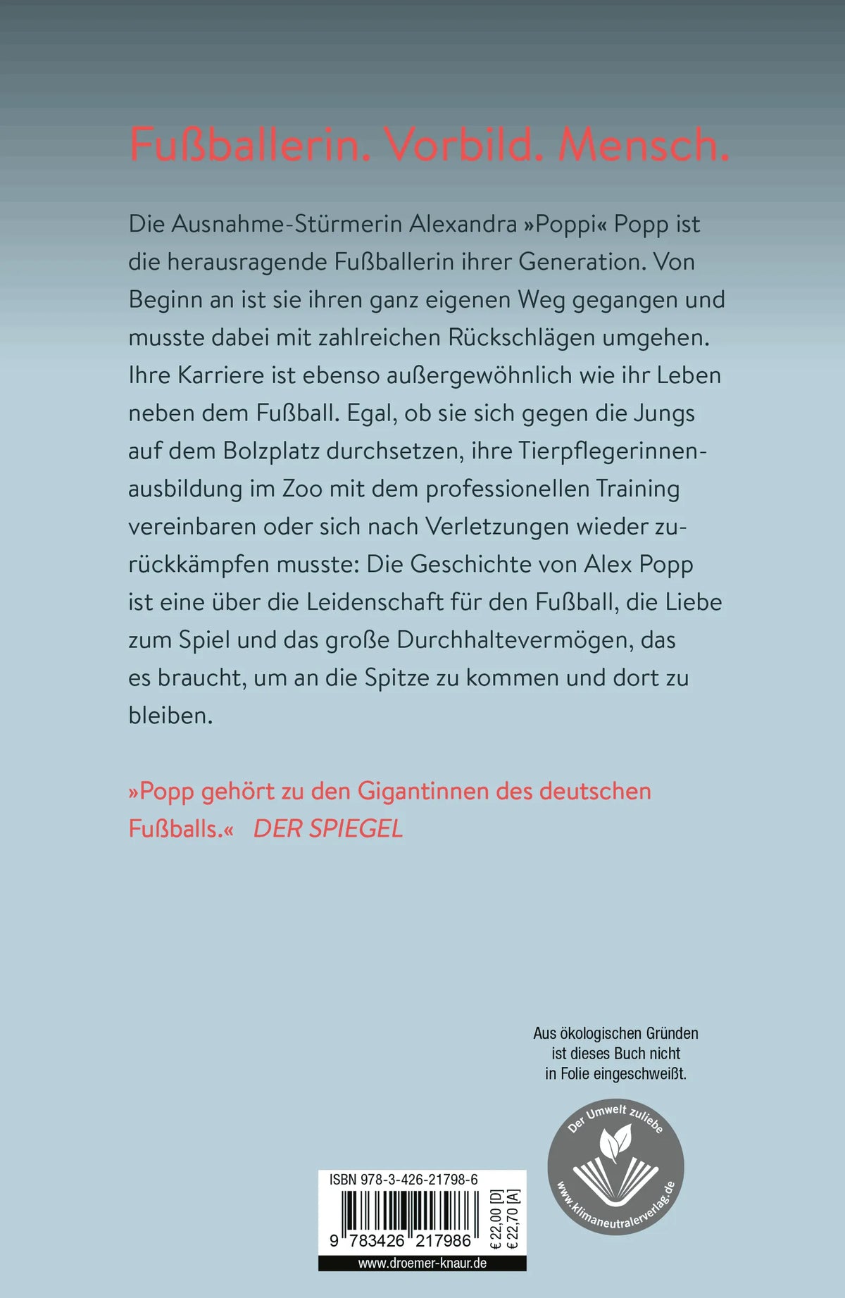 Rückseite: Dann zeige ich es euch eben auf dem Platz (Hardcover)