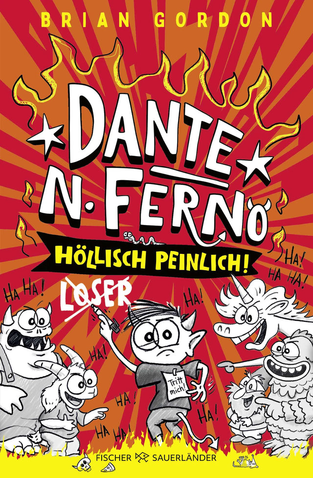 Buchcover von 'Dante N. Ferno - Höllisch peinlich!' - Gebundene Ausgabe von Brian Gordon