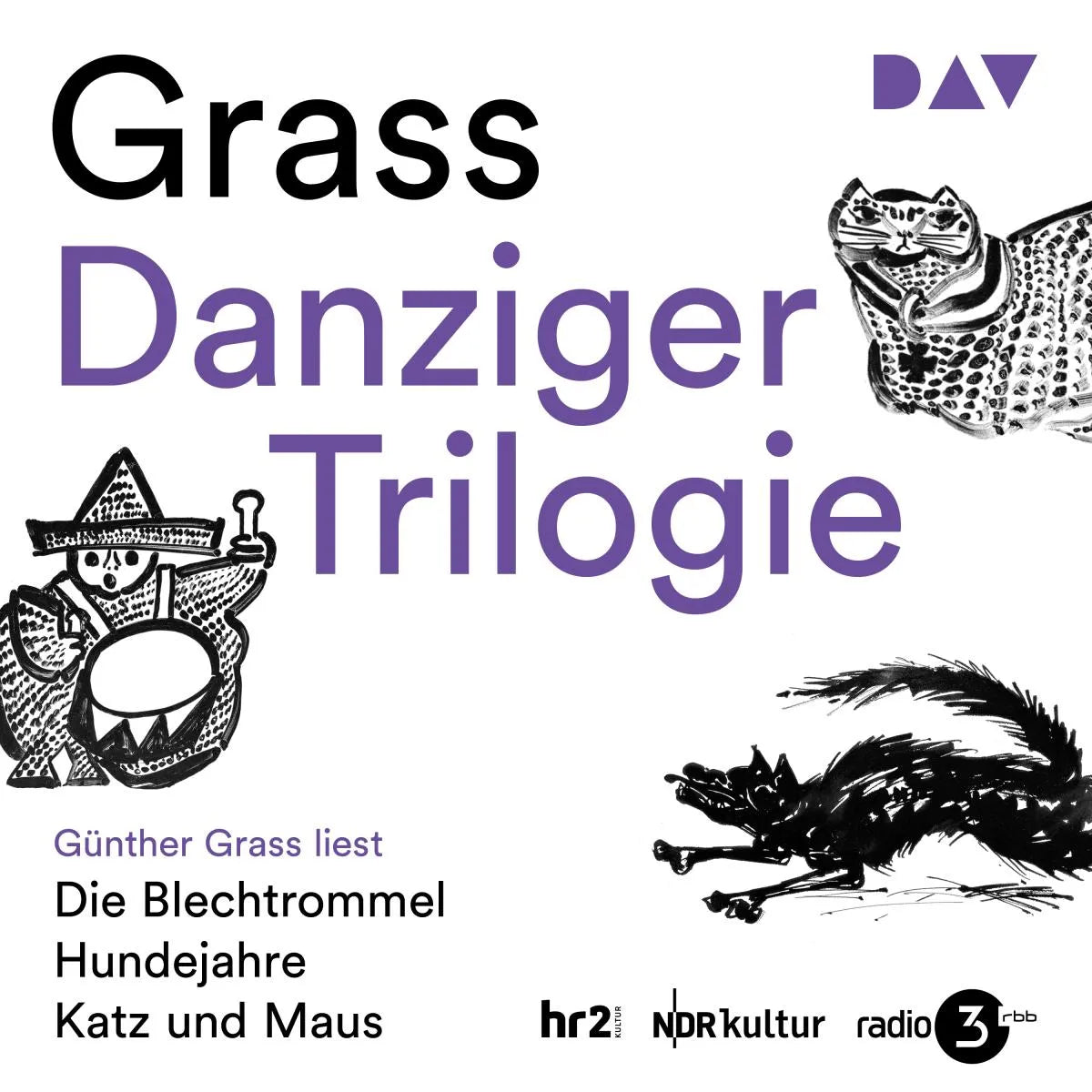 Cover: Danziger Trilogie: Die Blechtrommel, Katz und Maus, Hundejahre (Hörbuch Download) von Günter Grass