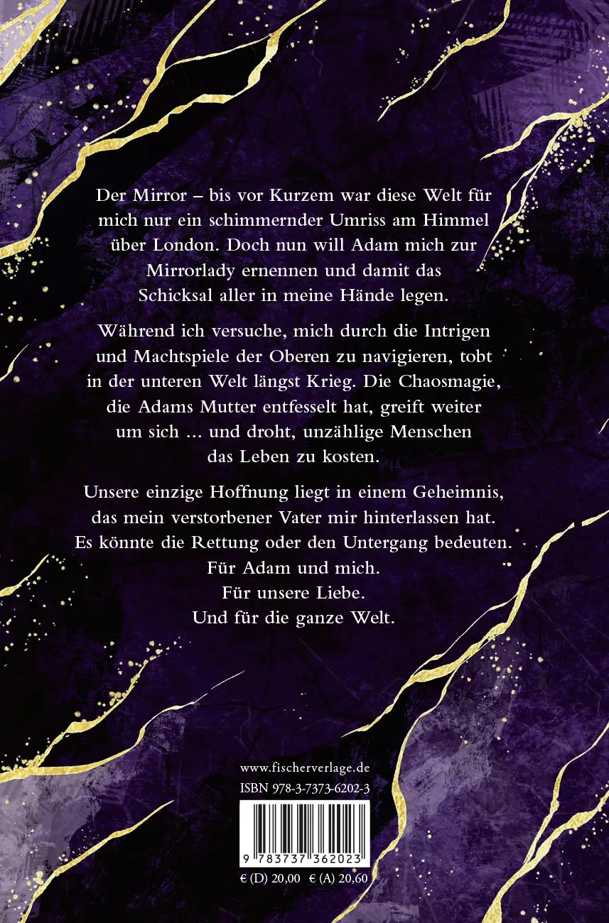 Buchrückseite von 'Dark Sigils – Wen das Schicksal betrügt' mit Klappentext - Gebundene Ausgabe
