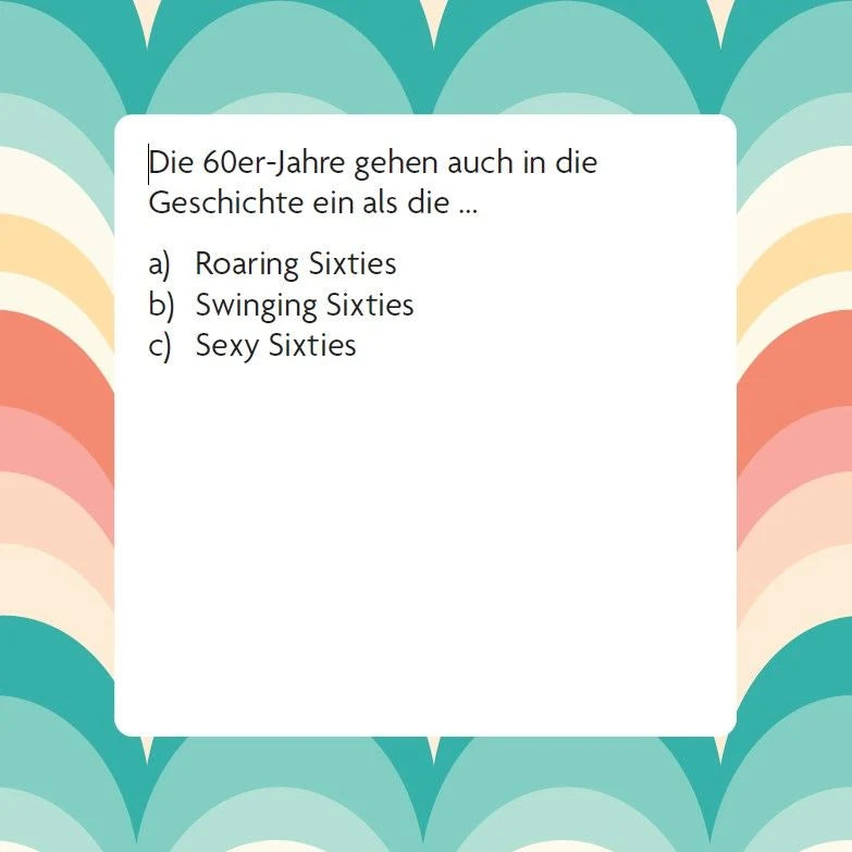 Das 60er Quiz – Ansicht