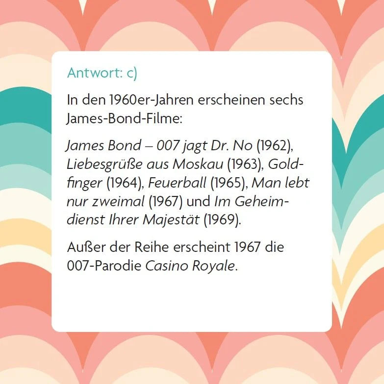 Das 60er Quiz – Ansicht