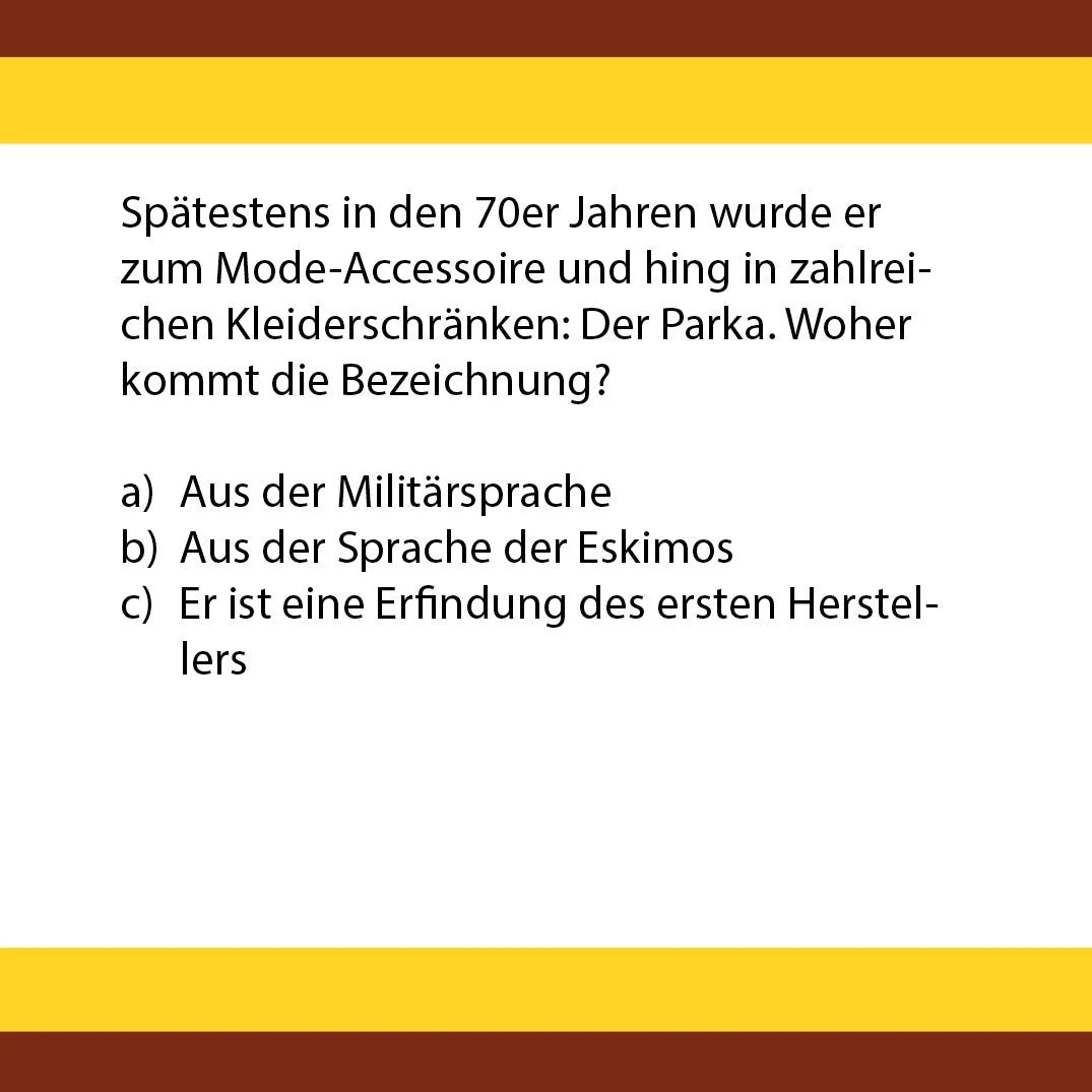 Das 70er-Quiz – Ansicht