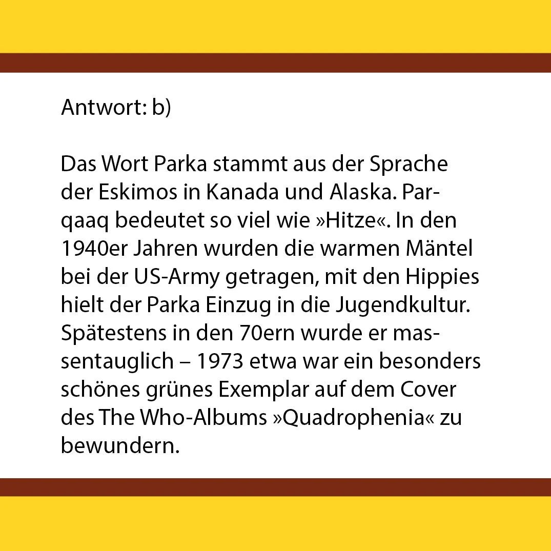 Das 70er-Quiz – Ansicht