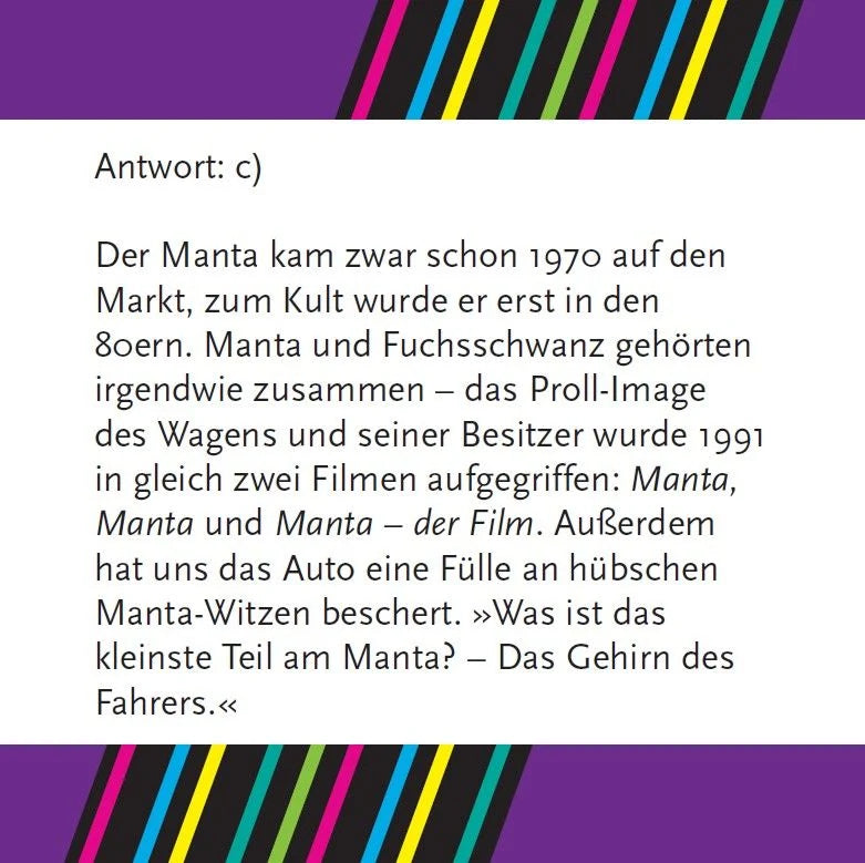 Das 80er Quiz – Ansicht