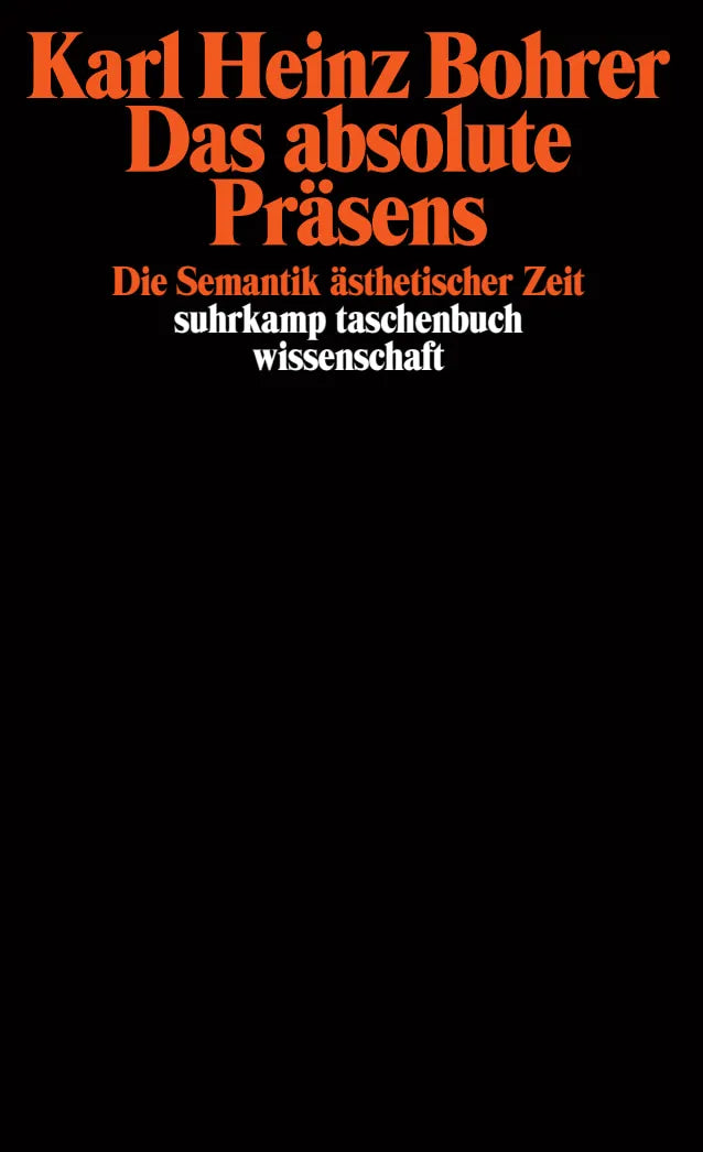 Buchcover von 'Das absolute Präsens' - Taschenbuch von Karl Heinz Bohrer
