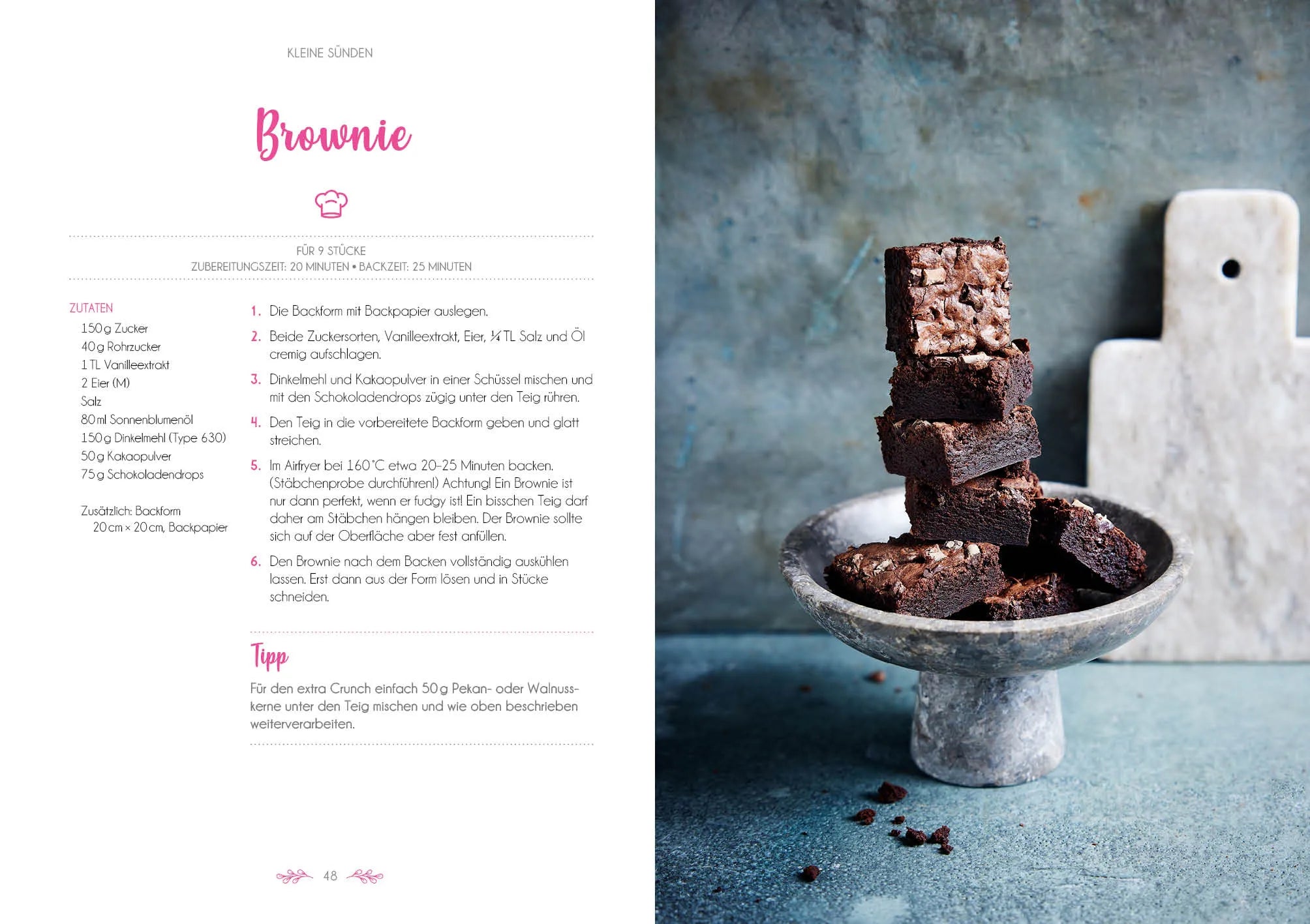 Innenansicht von 'Das Airfryer-Backbuch' - Taschenbuch