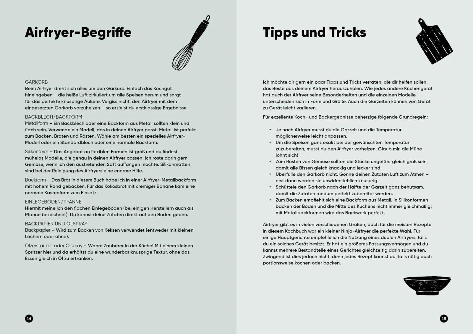 Innenansicht von 'Das Airfryer-Kochbuch: Vegan' - Taschenbuch
