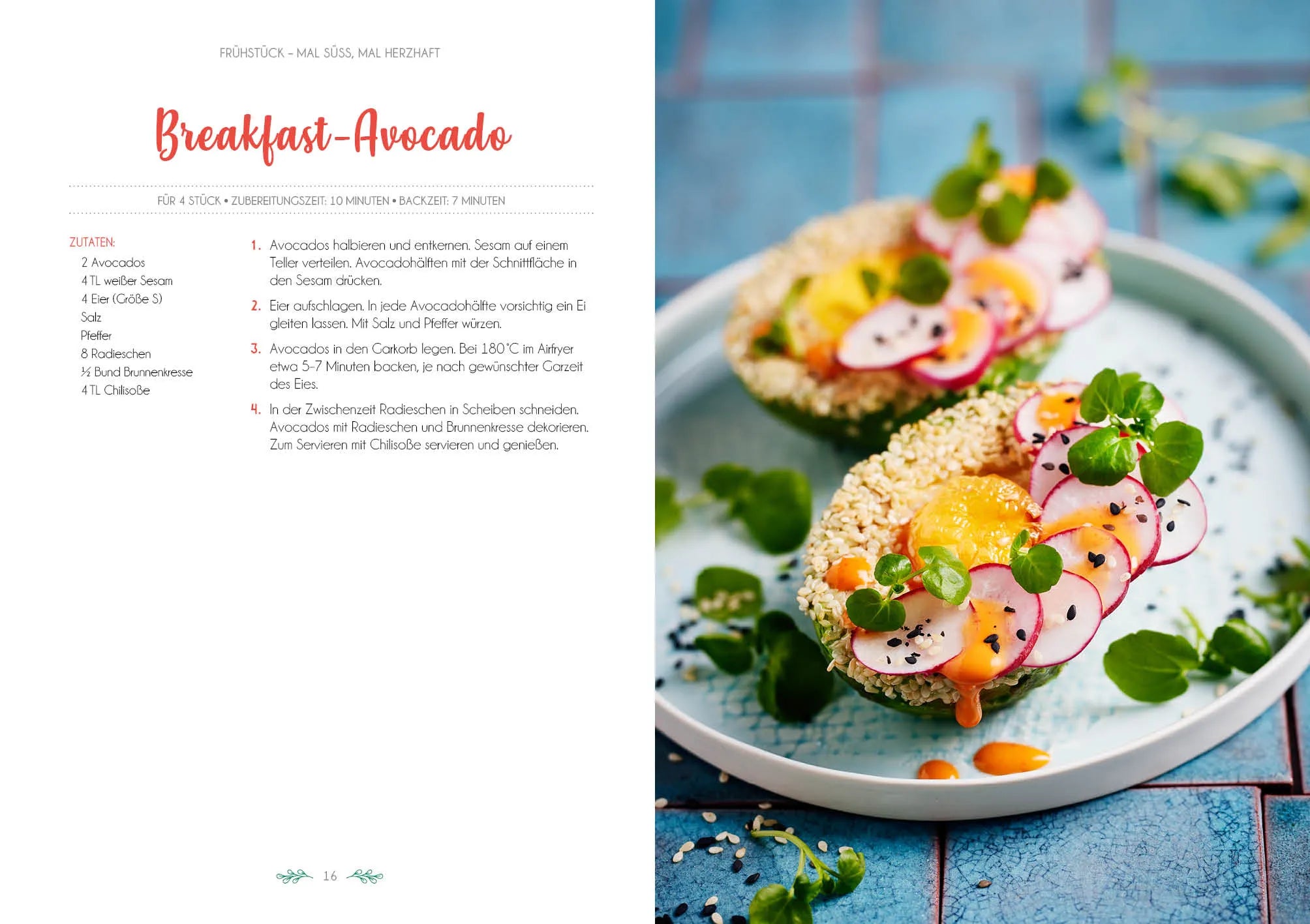 Innenansicht von 'Das Airfryer-Kochbuch: Vegetarisch' - Taschenbuch