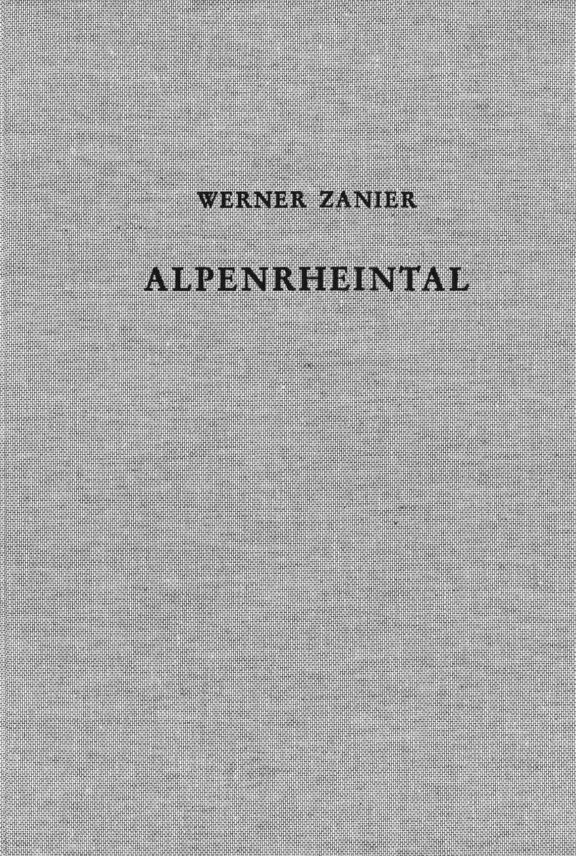 Buchcover von 'Das Alpenrheintal in den Jahrzehnten um Christi Geburt' - Gebundene Ausgabe von Werner Zanier